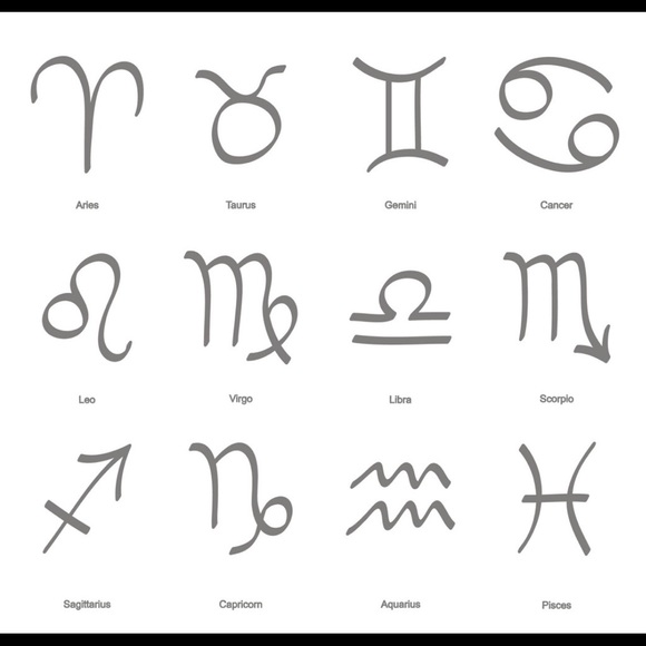 ♒️ Horoscope Stud Earrings - Picture 4 of 14